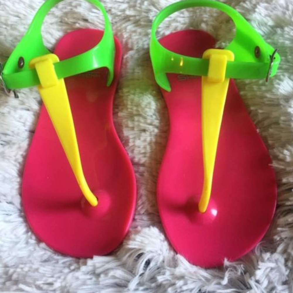 Shiekh Girls Neon Sandals Size 11